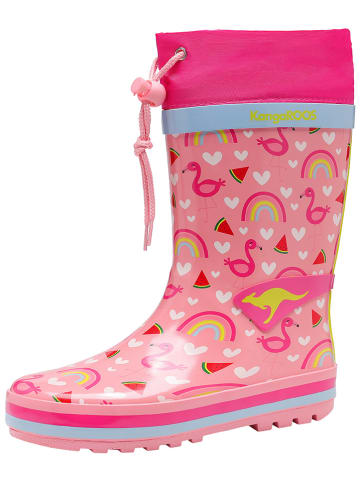 Kangaroos Rubberlaarzen "K-Summerrain" roze/meerkleurig