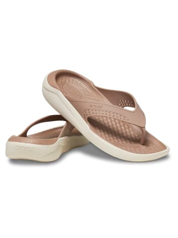 Crocs Japonki "LiteRide" w kolorze jasnobrązowym