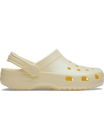Crocs Chodaki "Classic High Shine" w kolorze kremowym