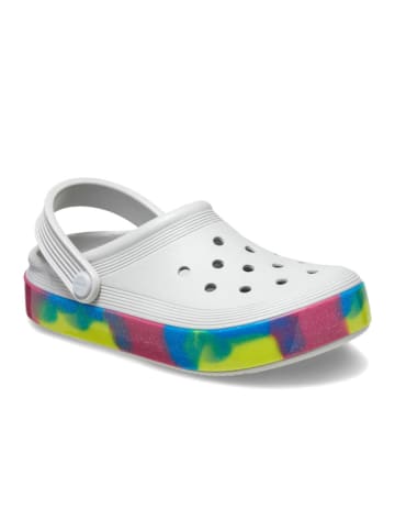Crocs Chodaki "Off Court Glitter" w kolorze białym ze wzorem