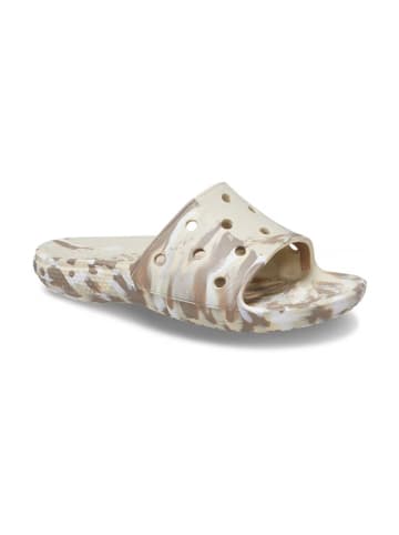 Crocs Pantoletten "Classic" in Beige/ Braun
