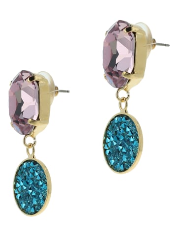 Otazu Vergold. Ohrstecker mit Swarovski Kristallen
