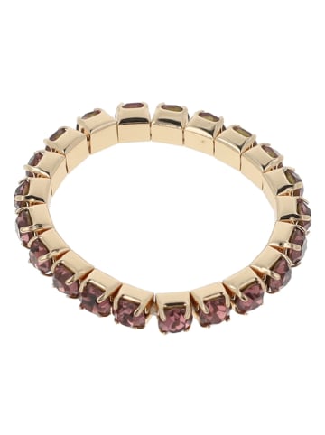 Otazu Rosévergulde ring met Swarovski-kristallen