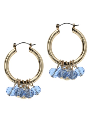 Otazu Vergold. Creolen mit Swarovski Kristallen
