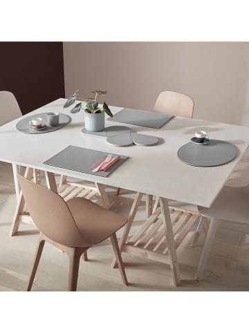 FREEFORM Tischset "Duo" in Grau/ Creme - (L)40 x (B)30 cm