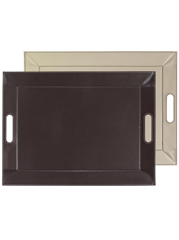 FREEFORM Wendetablett in Braun/ Creme - (L)55 x (B)41 cm