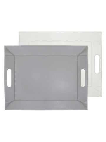 FREEFORM Wendetablett in Grau/ Creme - (L)45 x (B)35 cm