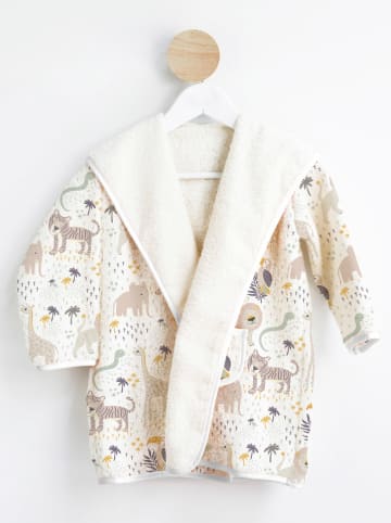 The Wild Hug Bademantel "Africa" in Creme/ Beige