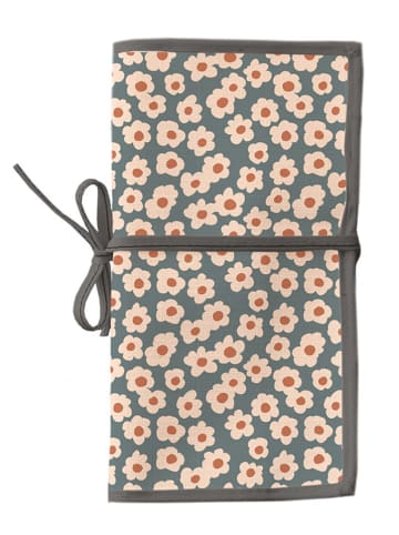 Folkifreckles Federmäppchen "Little Margot" in Beige/ Blau/ Grau - (L)37 x (B)22 cm