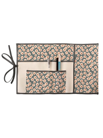 Folkifreckles Federmäppchen "Little Margot" in Beige/ Blau/ Grau - (L)37 x (B)22 cm
