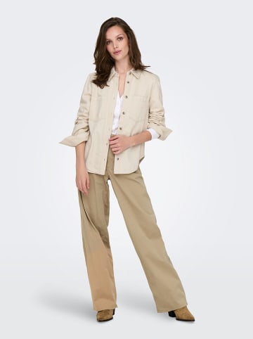ONLY Jeanshemd in Beige
