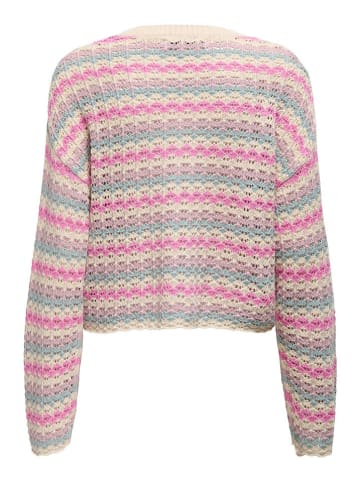 ONLY Pullover in Beige/ Pink