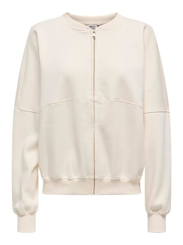ONLY Sweatjacke in Beige