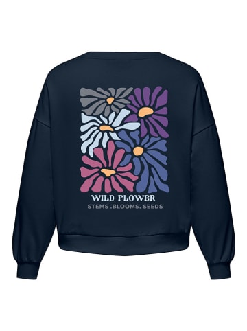 ONLY Carmakoma Sweatshirt donkerblauw