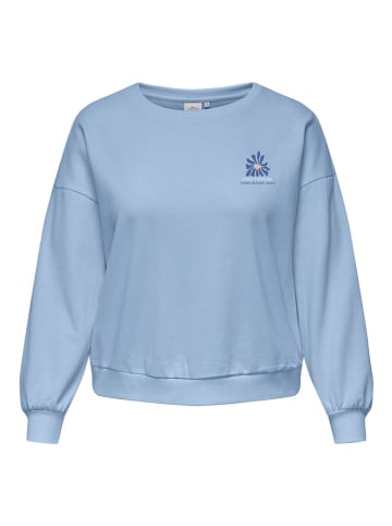 ONLY Carmakoma Sweatshirt in Hellblau