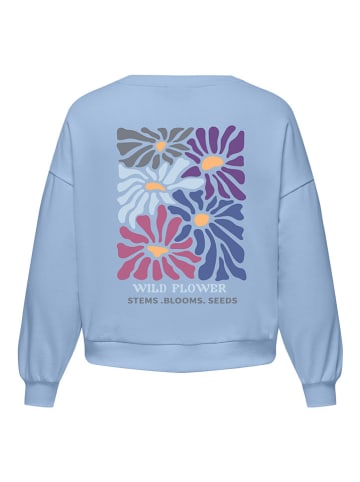 ONLY Carmakoma Sweatshirt lichtblauw