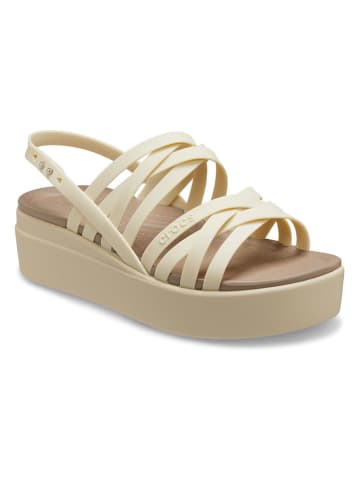 Crocs Sandały "Brooklyn Strappy" w kolorze beżowym