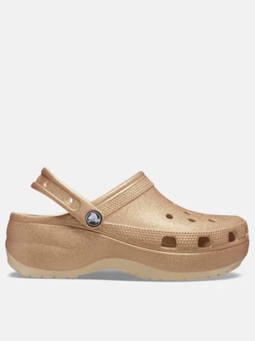 Crocs Crocs "Classic Platform Glitter" in Beige