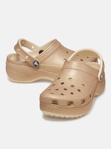 Crocs Crocs "Classic Platform Glitter" beige
