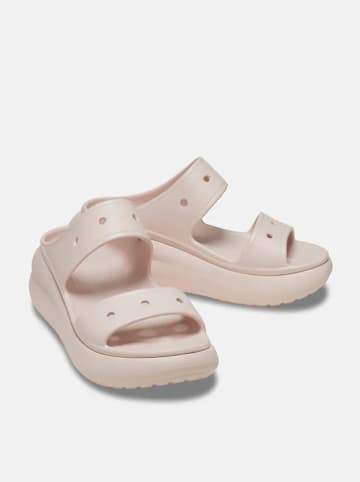 Crocs Klapki "Crush" w kolorze jasnoróżowym