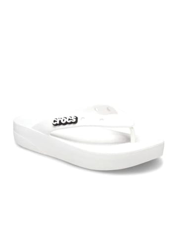 Crocs Zehentrenner "Classic Platform" in Weiß