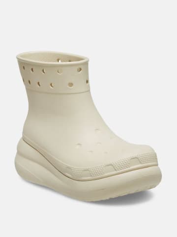 Crocs Gummistiefel "Classic Crush Rain" in Creme