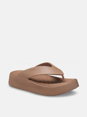 Crocs Teenslippers "Getaway Platform" lichtbruin