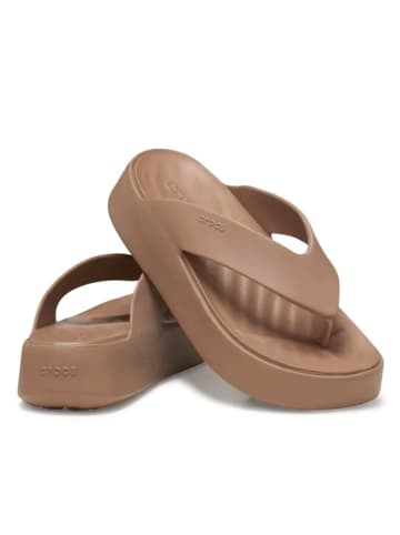 Crocs Zehentrenner "Getaway Platform" in Hellbraun