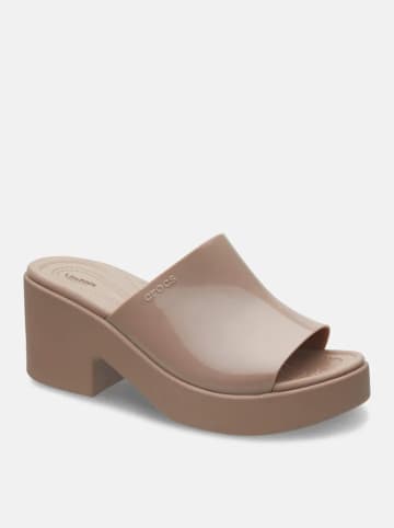 Crocs Slippers "Brooklyn Slide High" lichtbruin
