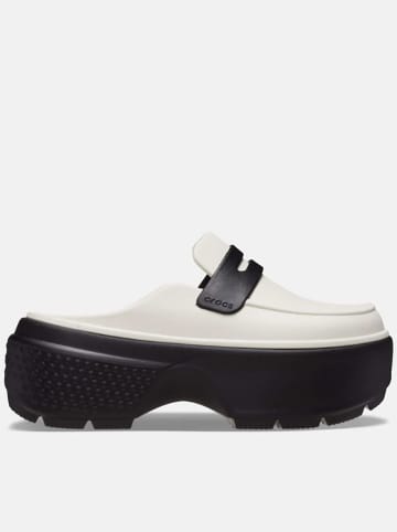Crocs Clogs "Stomp" in Weiß/ Schwarz