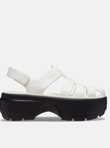 Crocs Enkelsandalen "Stomp Fisherman" wit/zwart
