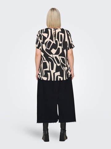 ONLY Carmakoma Blouse zwart/beige