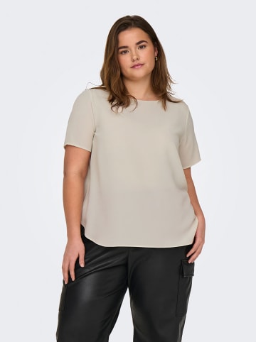 ONLY Carmakoma Bluse in Creme