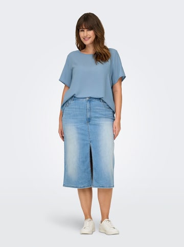ONLY Carmakoma Blouse lichtblauw