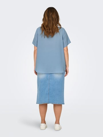 ONLY Carmakoma Blouse lichtblauw