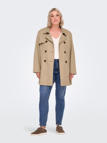 ONLY Carmakoma Treanchcoat in Beige