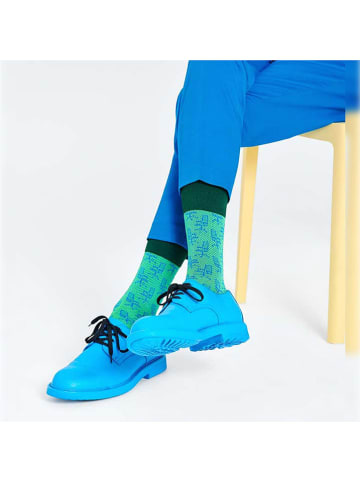 Happy Socks Sokken "Dressed Office Chair Crew" groen