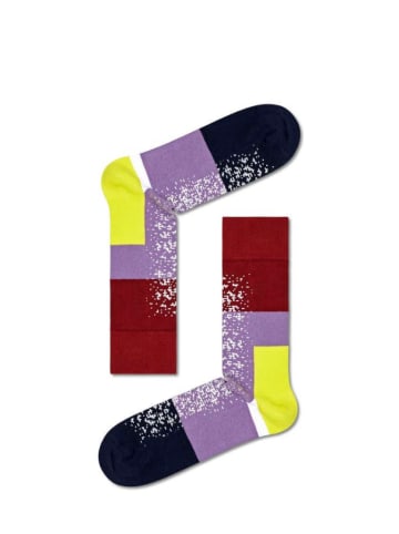 Happy Socks Socken "Dressed Im Blocked" in Schwarz/ Lila