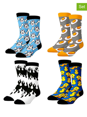 Lucky Socks Skarpety (4 pary) ze wzorem