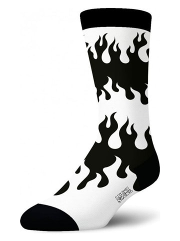 Lucky Socks Skarpety (2 pary) w kolorze czarno-białym