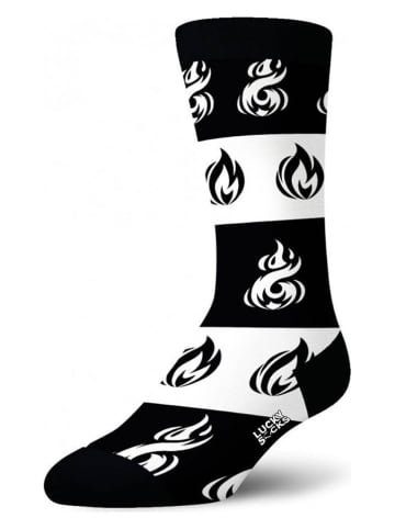 Lucky Socks Skarpety (2 pary) w kolorze czarno-białym