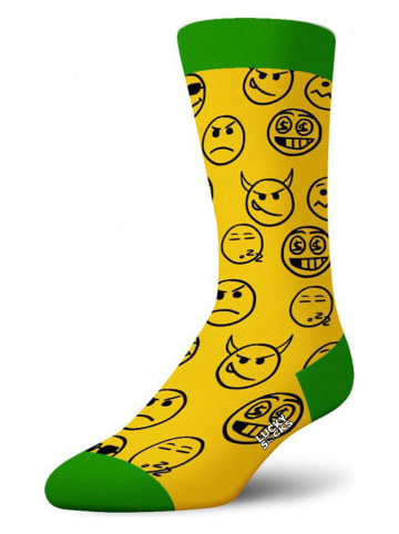Lucky Socks 2er-Set: Socken in Gelb/ Grün