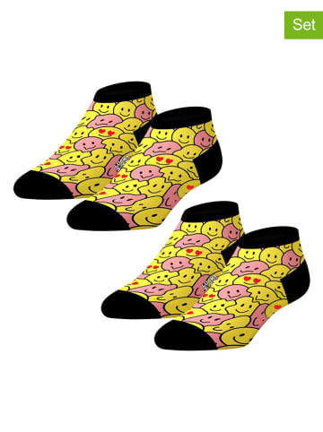 Lucky Socks 2er-Set: Socken in Gelb/ Schwarz