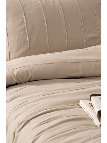 Colourful Cotton 3tlg. Tagesdecken-Set "Sedef" in Beige