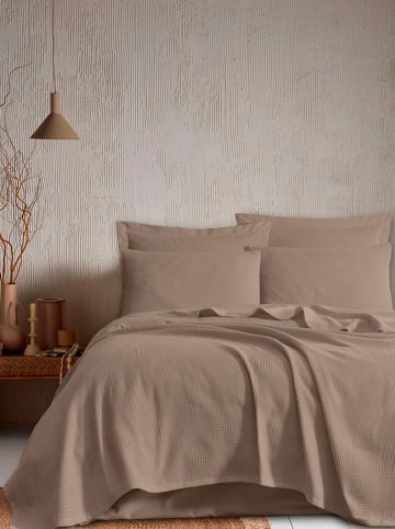 Colourful Cotton Tagesdecke "Tonne" in Beige