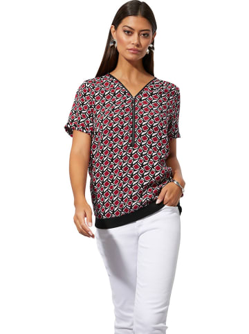Heine Bluse in Rot/ Schwarz