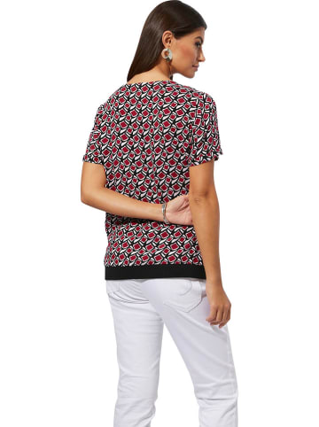 Heine Bluse in Rot/ Schwarz