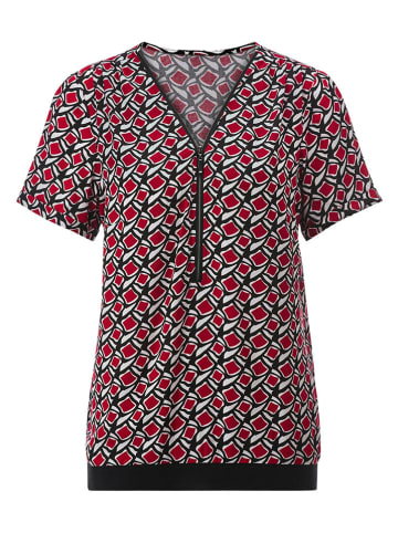Heine Bluse in Rot/ Schwarz