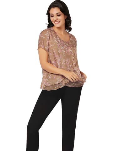 Heine Blouse lichtbruin/lichtroze