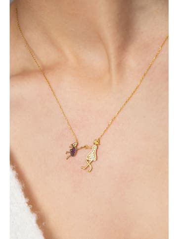 Lodie Silver Zilveren ketting met sierelement- (L)42 cm
